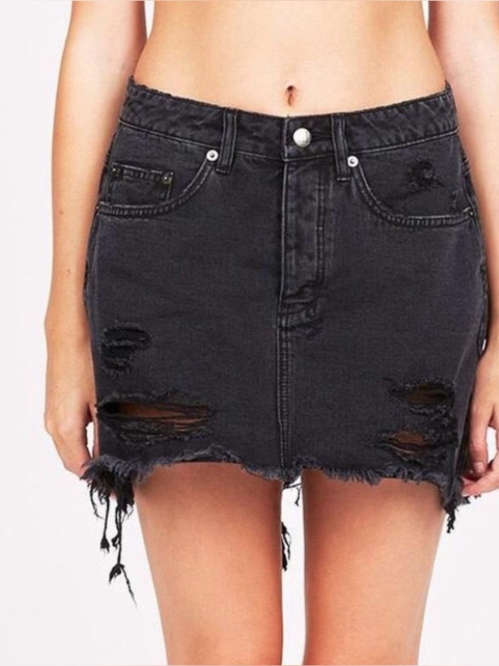 🌺NWT KSUBI distressed jean skirt 🌺